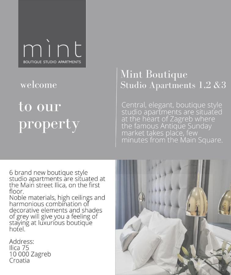 Mint Boutique Studio Apartments 2 Загреб Екстер'єр фото